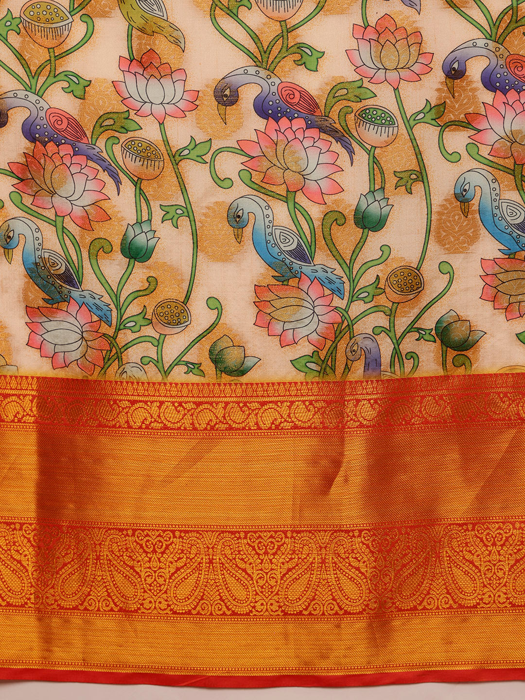 Digital Printed Art Silk Ready to Wear Saree