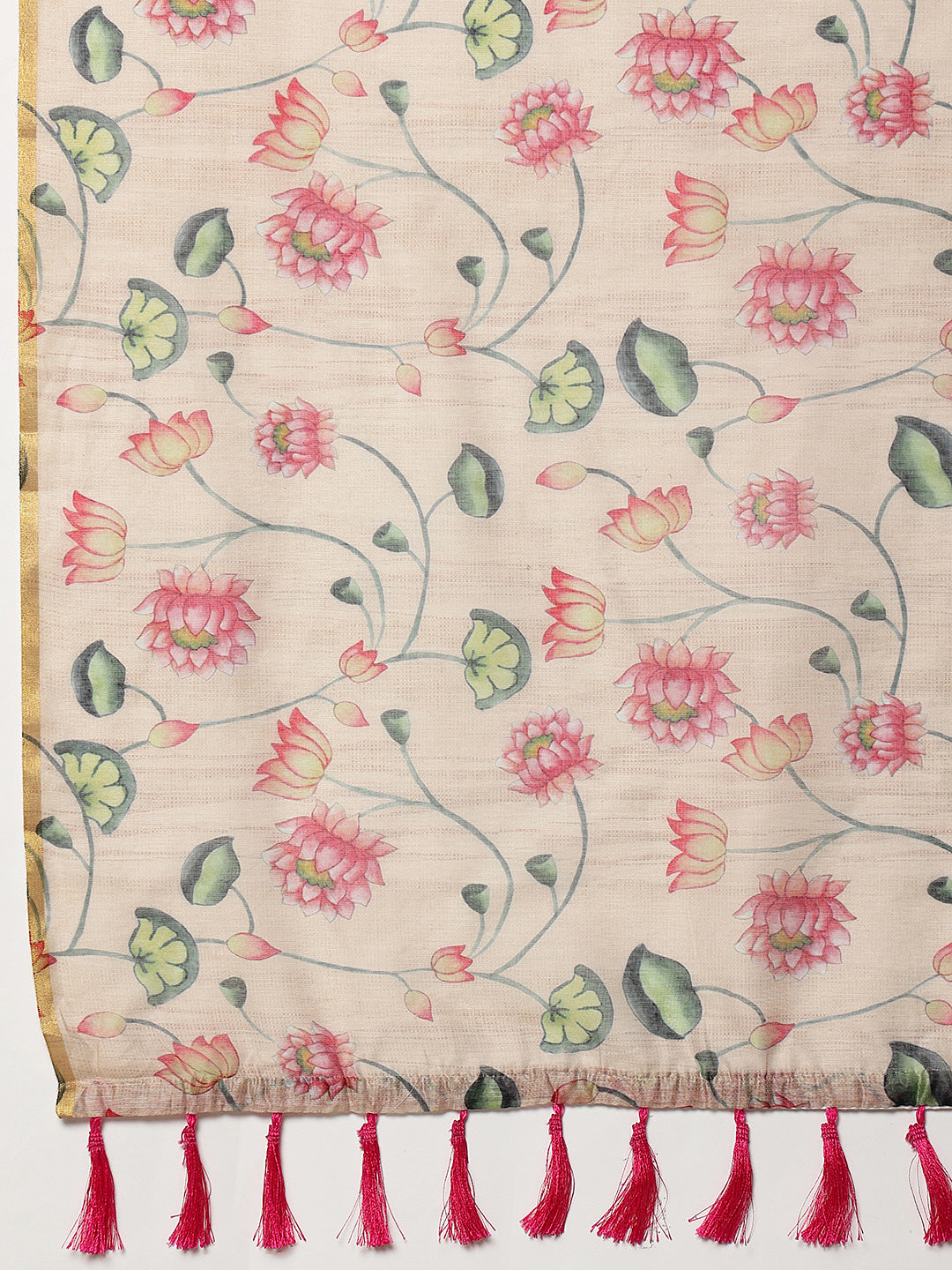 Printed Chanderi Ready To Wear Saree