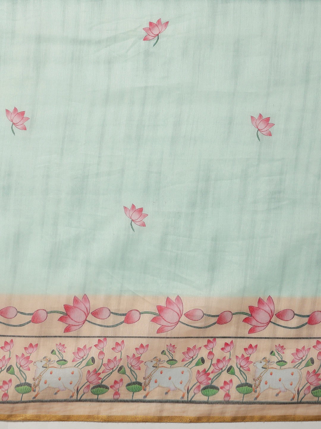 Printed Chanderi Ready To Wear Saree