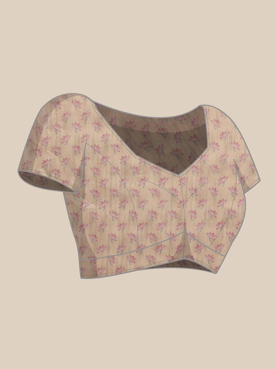 Printed Chanderi Ready To Wear Saree