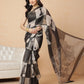 Chess Inspired Digital Printed Cotton Tissue Ready to Wear Saree