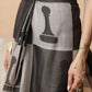 Chess Inspired Digital Printed Cotton Tissue Ready to Wear Saree