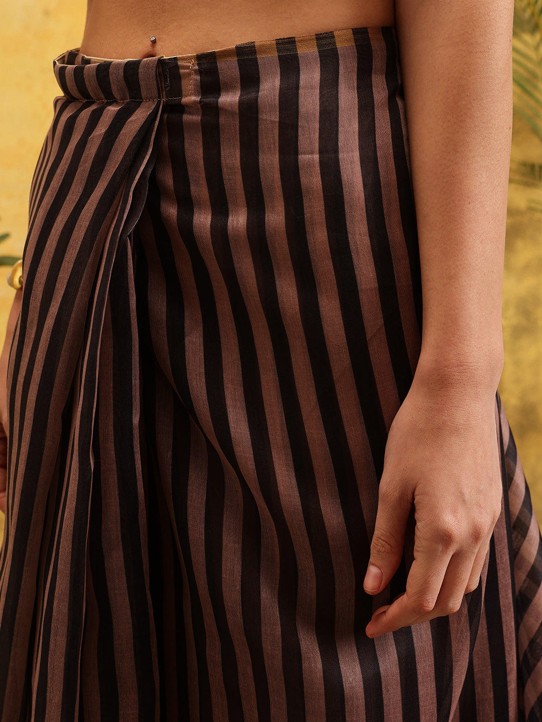 Women's Digital Printed Chanderi Ready to Wear Saree