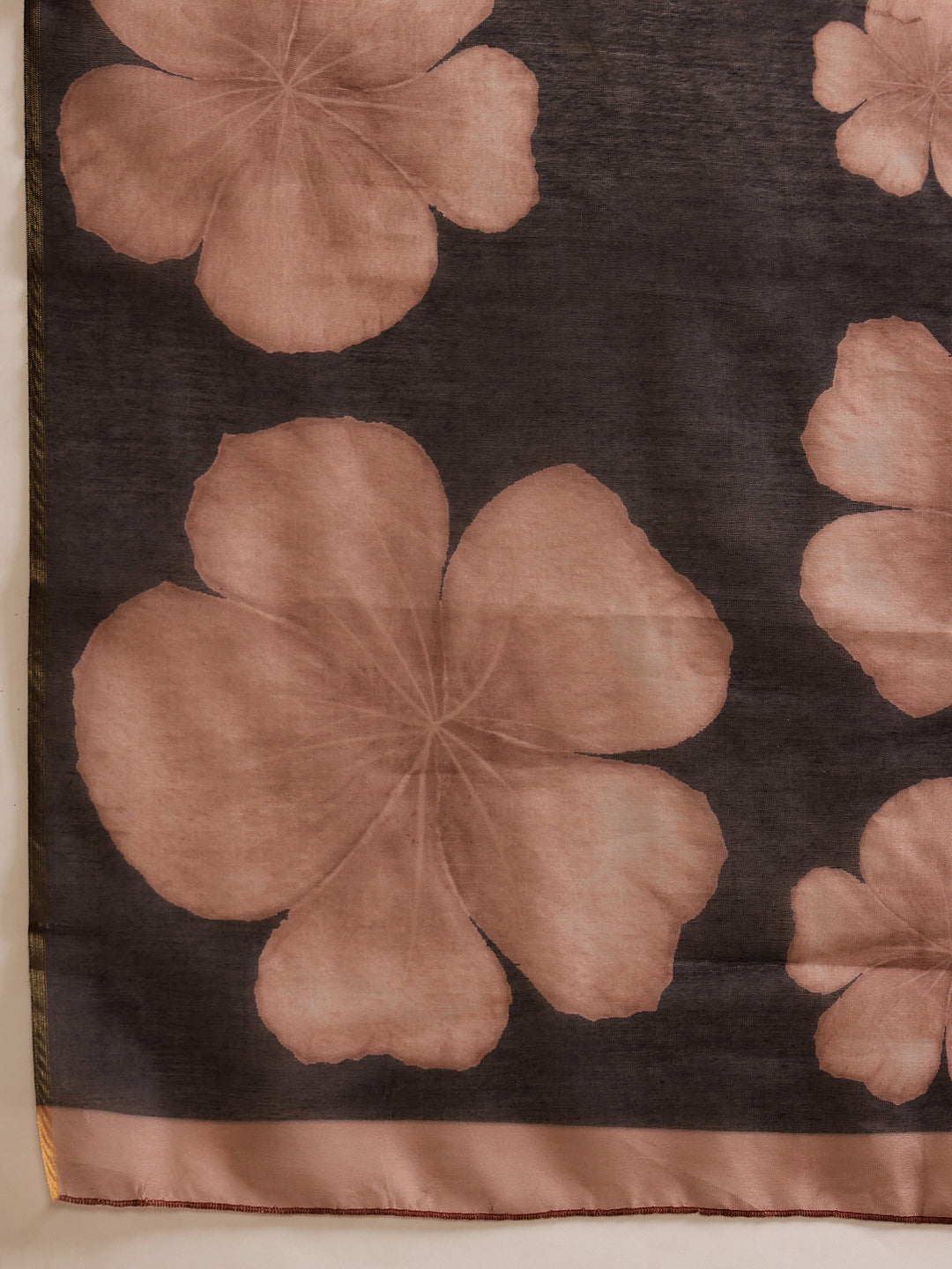 Women's Digital Printed Chanderi Ready to Wear Saree