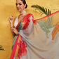 Women's Digital Printed Chanderi Ready to Wear Saree