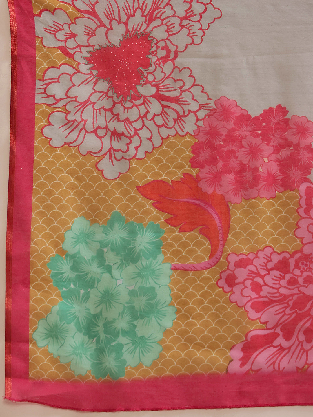 Women's Digital Printed Chanderi Ready to Wear Saree