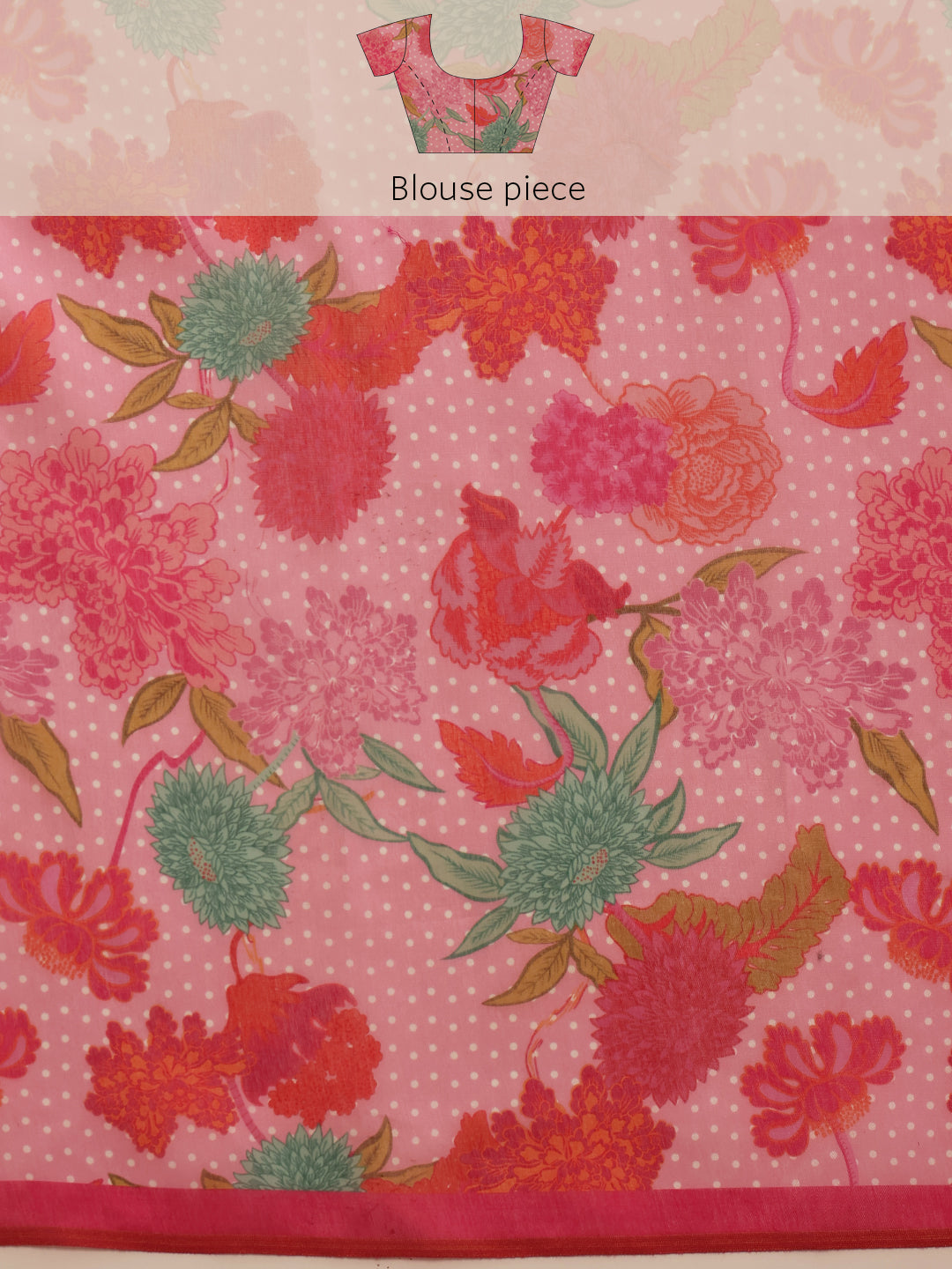 Women's Digital Printed Chanderi Ready to Wear Saree