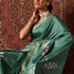 Floral Printed Kotha Silk Ready to Wear Saree With Zari Border