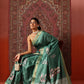 Floral Printed Kotha Silk Ready to Wear Saree With Zari Border
