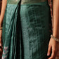 Floral Printed Kotha Silk Ready to Wear Saree With Zari Border