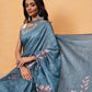 Floral Printed Silk Ready To Wear Saree