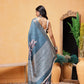 Floral Printed Silk Ready To Wear Saree
