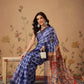 Indigo Prints With Kalamkari Pallu Ready to Wear Saree