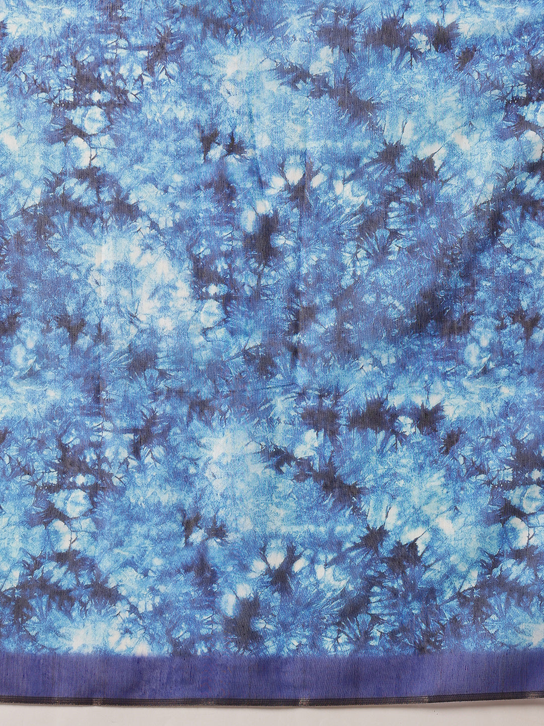 Indigo Prints With Kalamkari Pallu Ready to Wear Saree