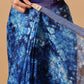 Indigo Prints With Kalamkari Pallu Ready to Wear Saree