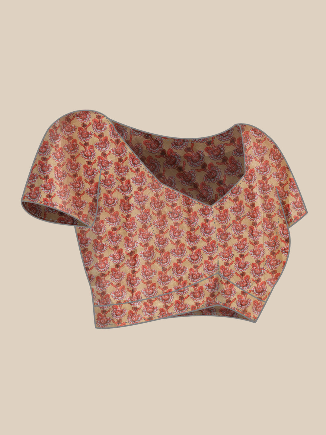 Indigo Printed Chanderi Ready to wear Saree