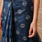 Indigo Printed Chanderi Ready to wear Saree