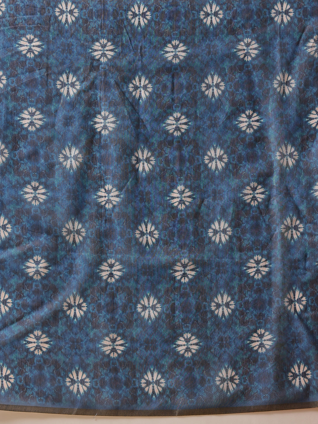 Indigo Printed Chanderi Ready to wear Saree