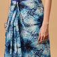 Indigo Prints With Kalamkari Pallu Ready to Wear Saree