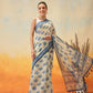 Kalamkari Printed Indigo Ready to Wear Saree