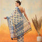 Kalamkari Printed Indigo Ready to Wear Saree