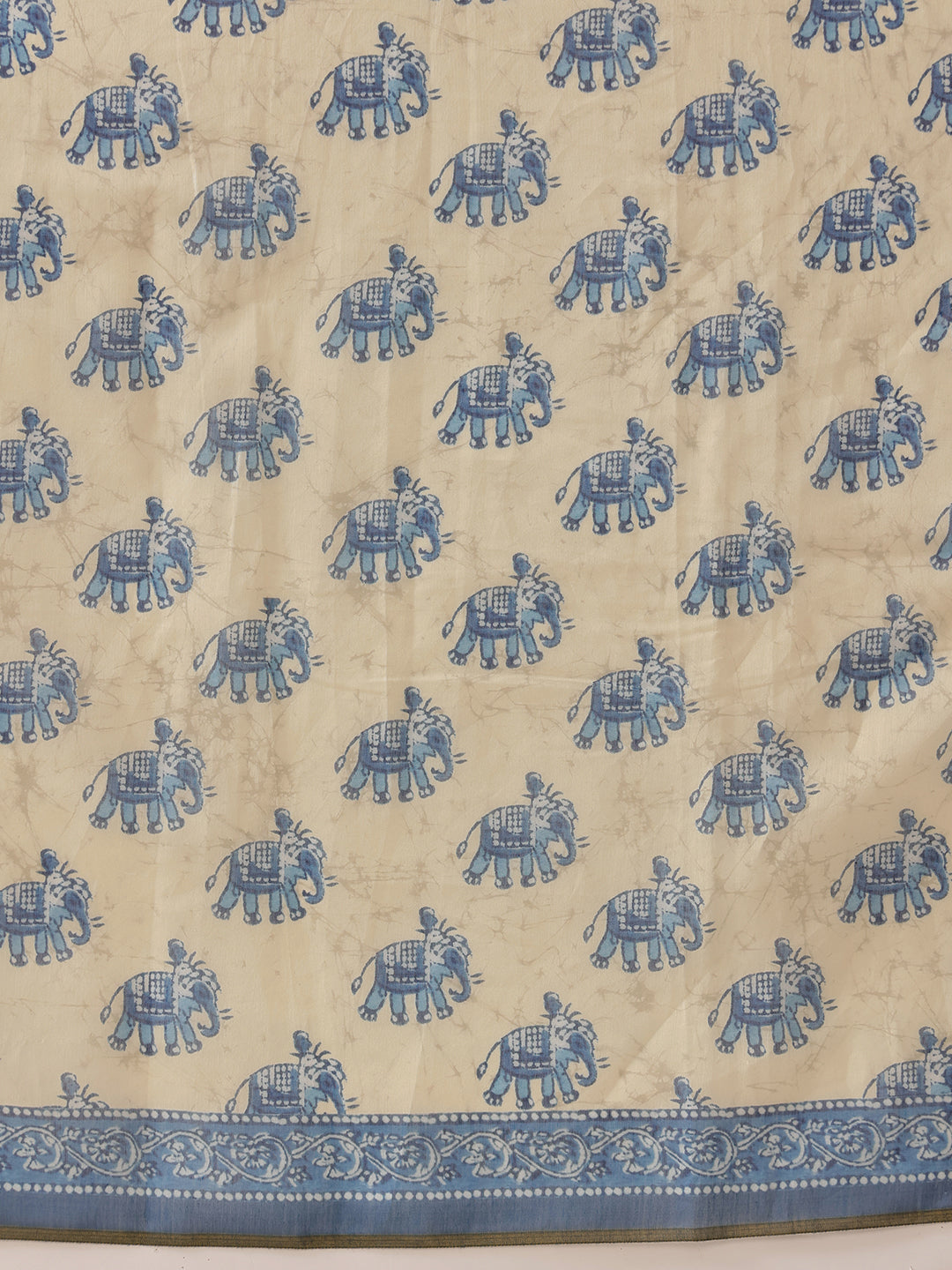 Kalamkari Printed Indigo Ready to Wear Saree