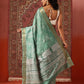 Floral Printed Kotha Silk Ready to Wear Saree With Zari Border