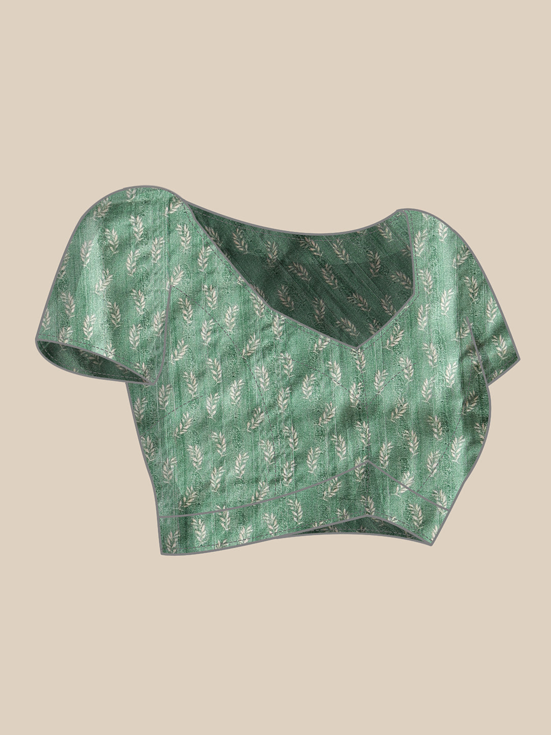 Floral Printed Kotha Silk Ready to Wear Saree With Zari Border