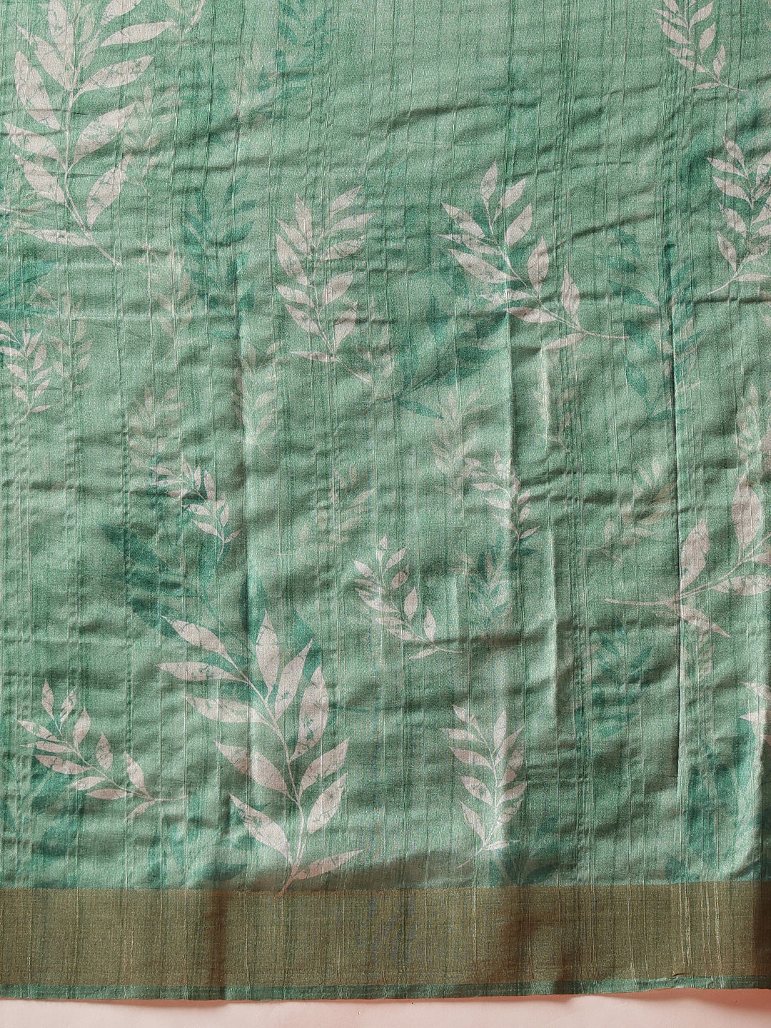 Floral Printed Kotha Silk Ready to Wear Saree With Zari Border