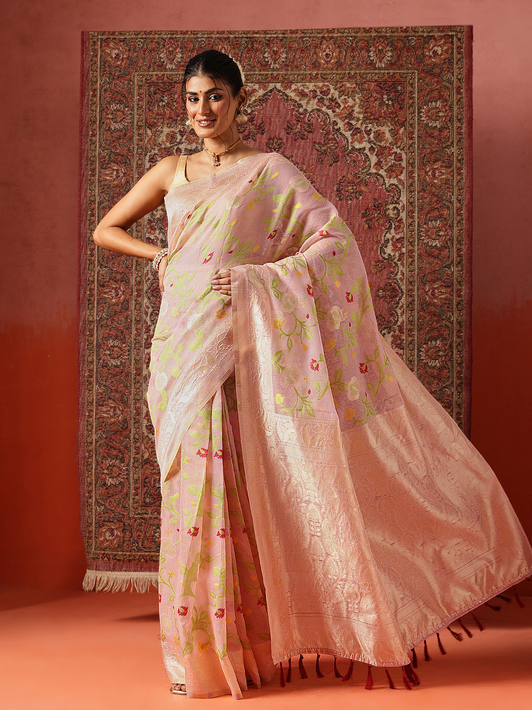 Dhakai Cotton Jamdani Ready to Wear Saree
