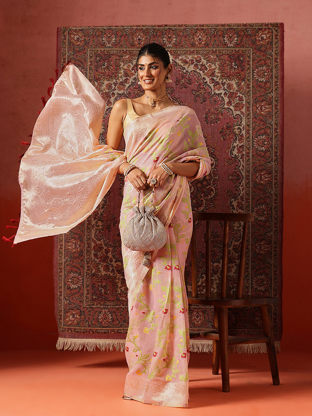 Dhakai Cotton Jamdani Ready to Wear Saree