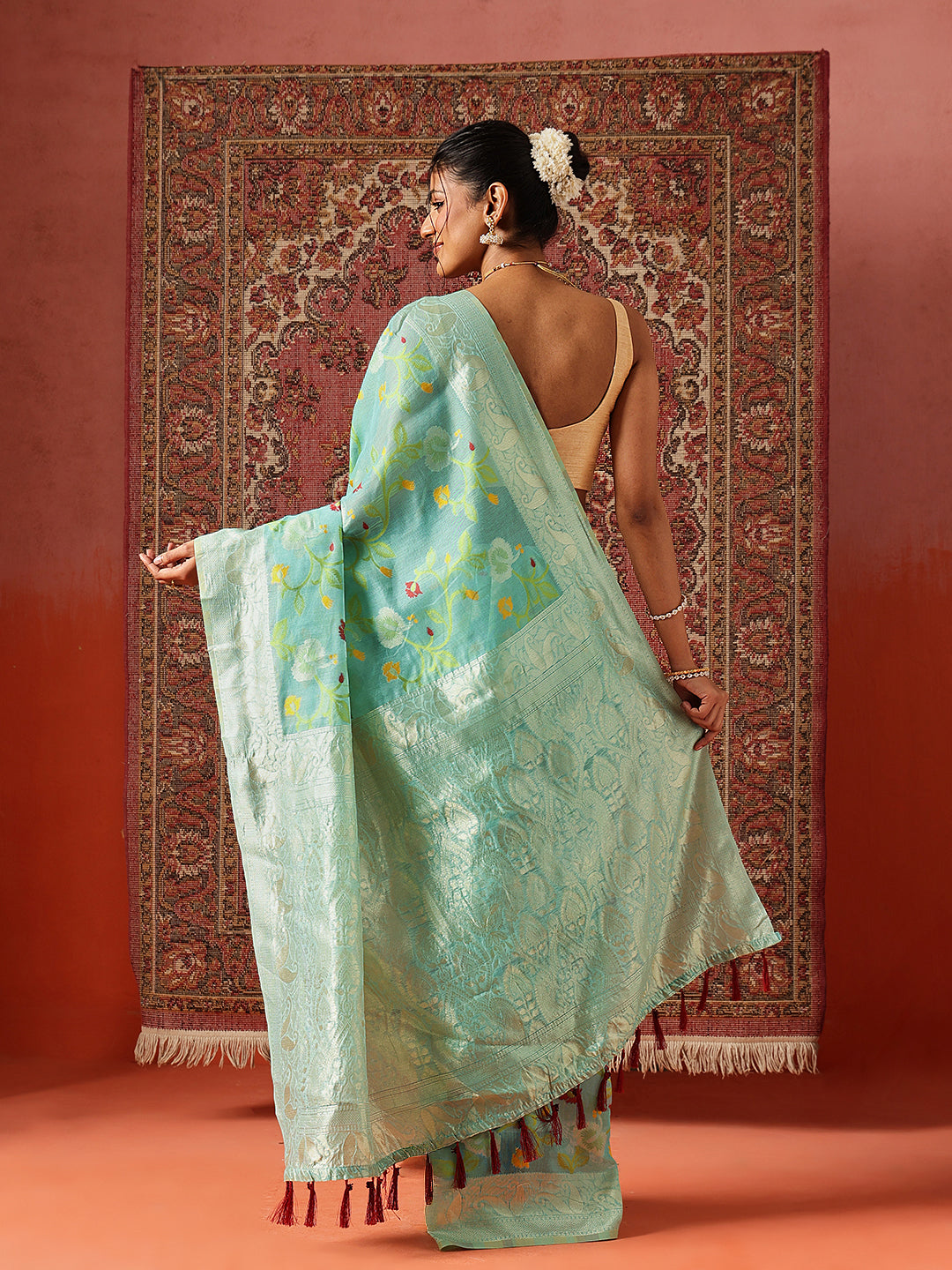 Dhakai Cotton Jamdani Ready to Wear Saree