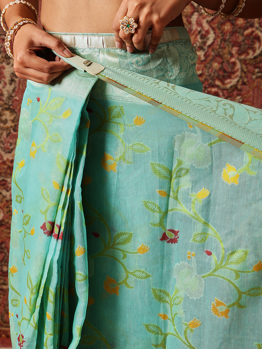 Dhakai Cotton Jamdani Ready to Wear Saree