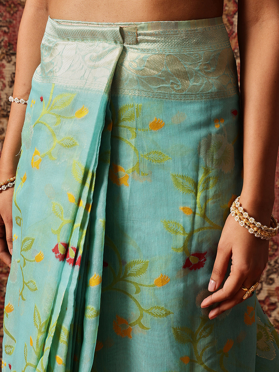 Dhakai Cotton Jamdani Ready to Wear Saree