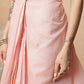 Light Peach Color Jamdani Ready to Wear Saree With Zari Border & Tassels