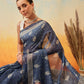 Floral Printed Chanderi Ready to Wear Saree