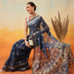 Floral Printed Chanderi Ready to Wear Saree