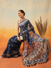 Floral Printed Chanderi Ready to Wear Saree
