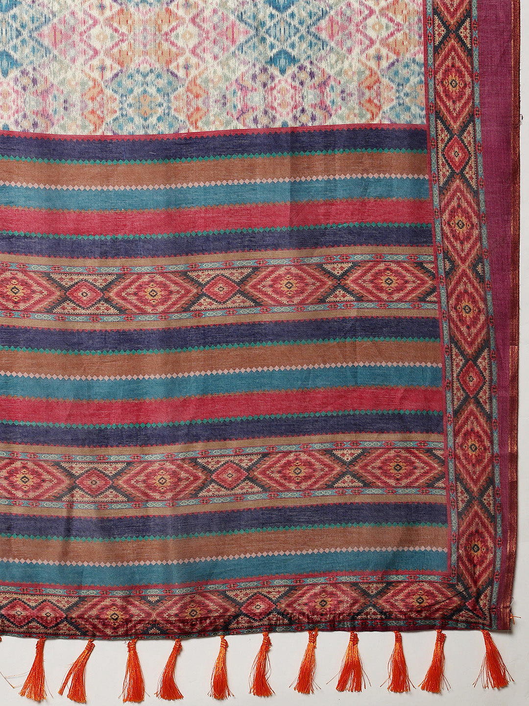 Printed Kalamkari Ready To Wear Saree