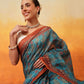 Floral Printed Chanderi Ready to Wear Saree