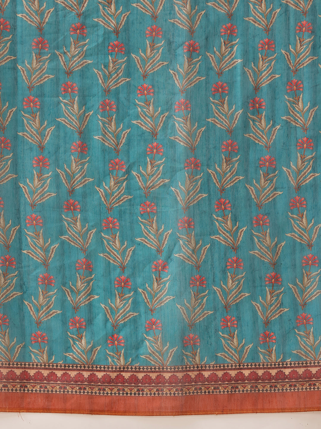 Floral Printed Chanderi Ready to Wear Saree