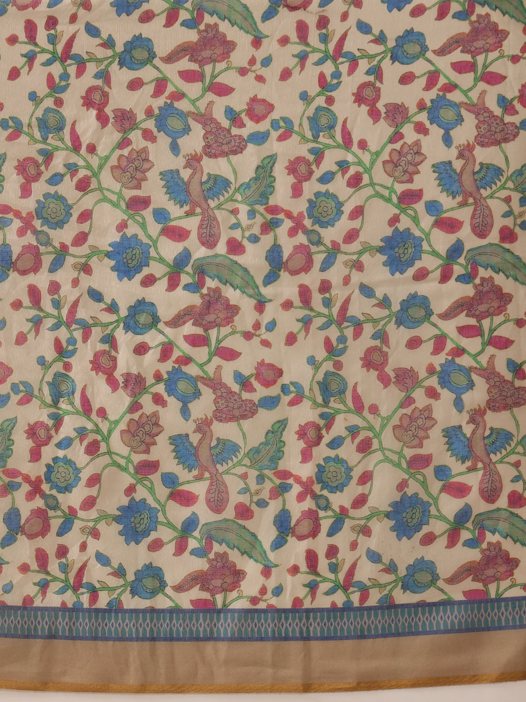 Floral Printed Chanderi Ready to Wear Saree