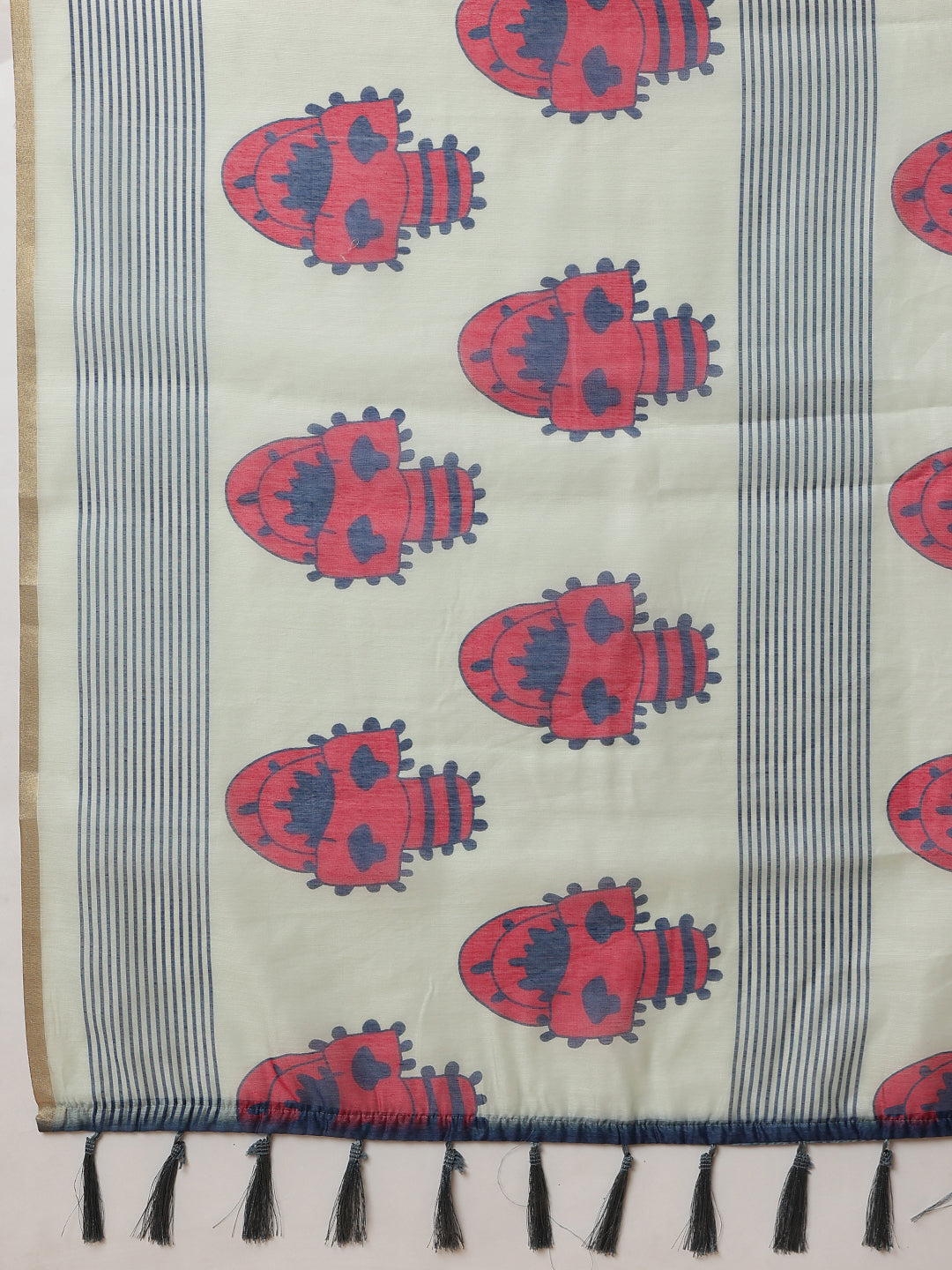 Digital Printed Chanderi Cotton Ready to Wear Saree