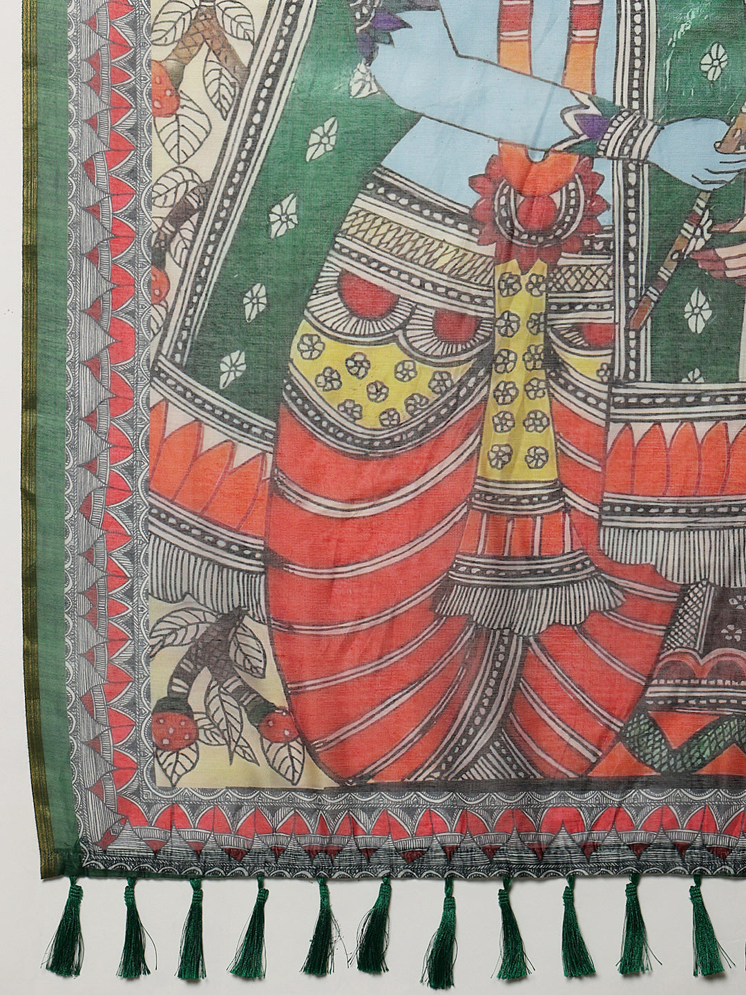 Madhubani Printed Ready To Wear Saree