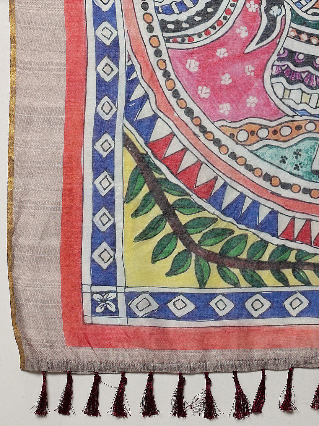 Madhubani Printed Ready To Wear Saree