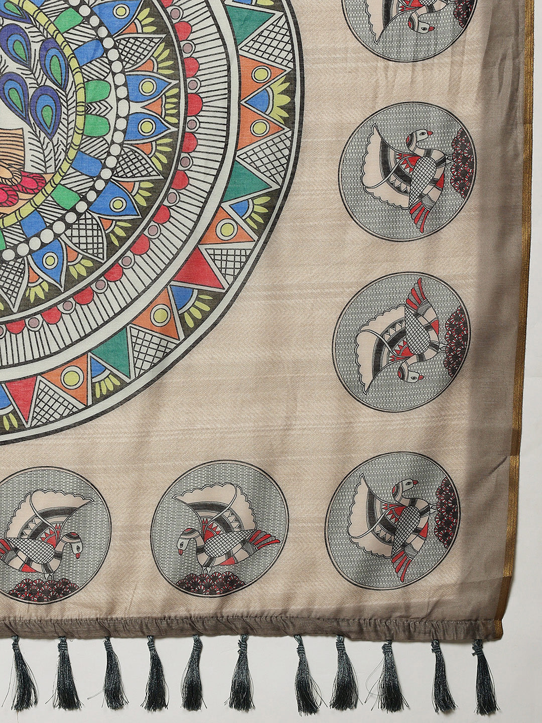 Madhubani Printed Ready To Wear Saree