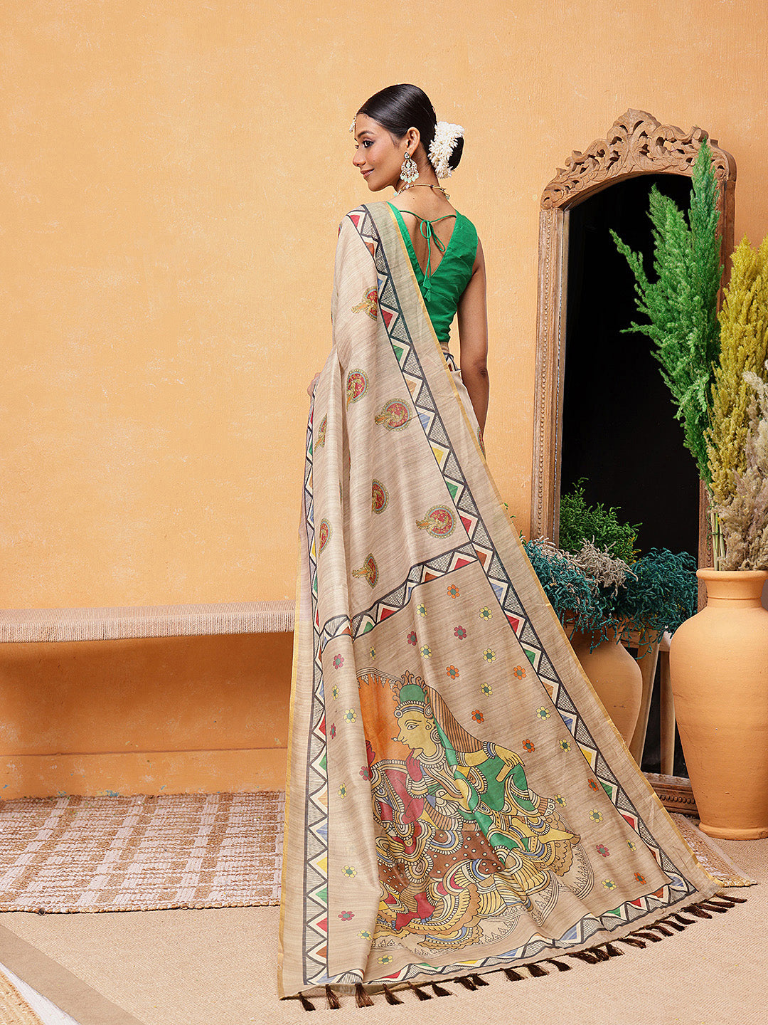 Madhubani Printed Ready To Wear Saree