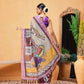 Madhubani Printed Ready To Wear Saree