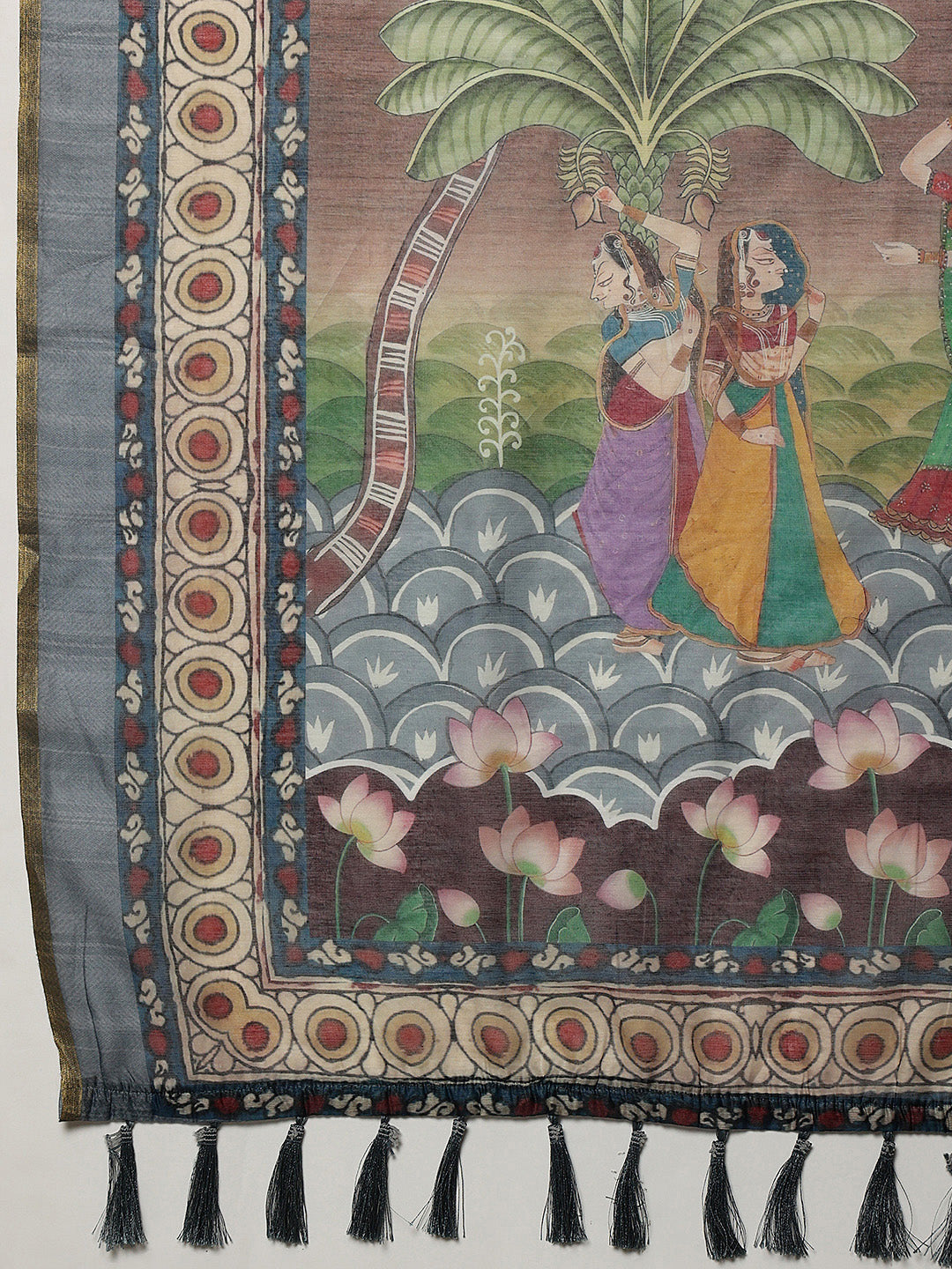 Madhubani Printed Ready To Wear Saree