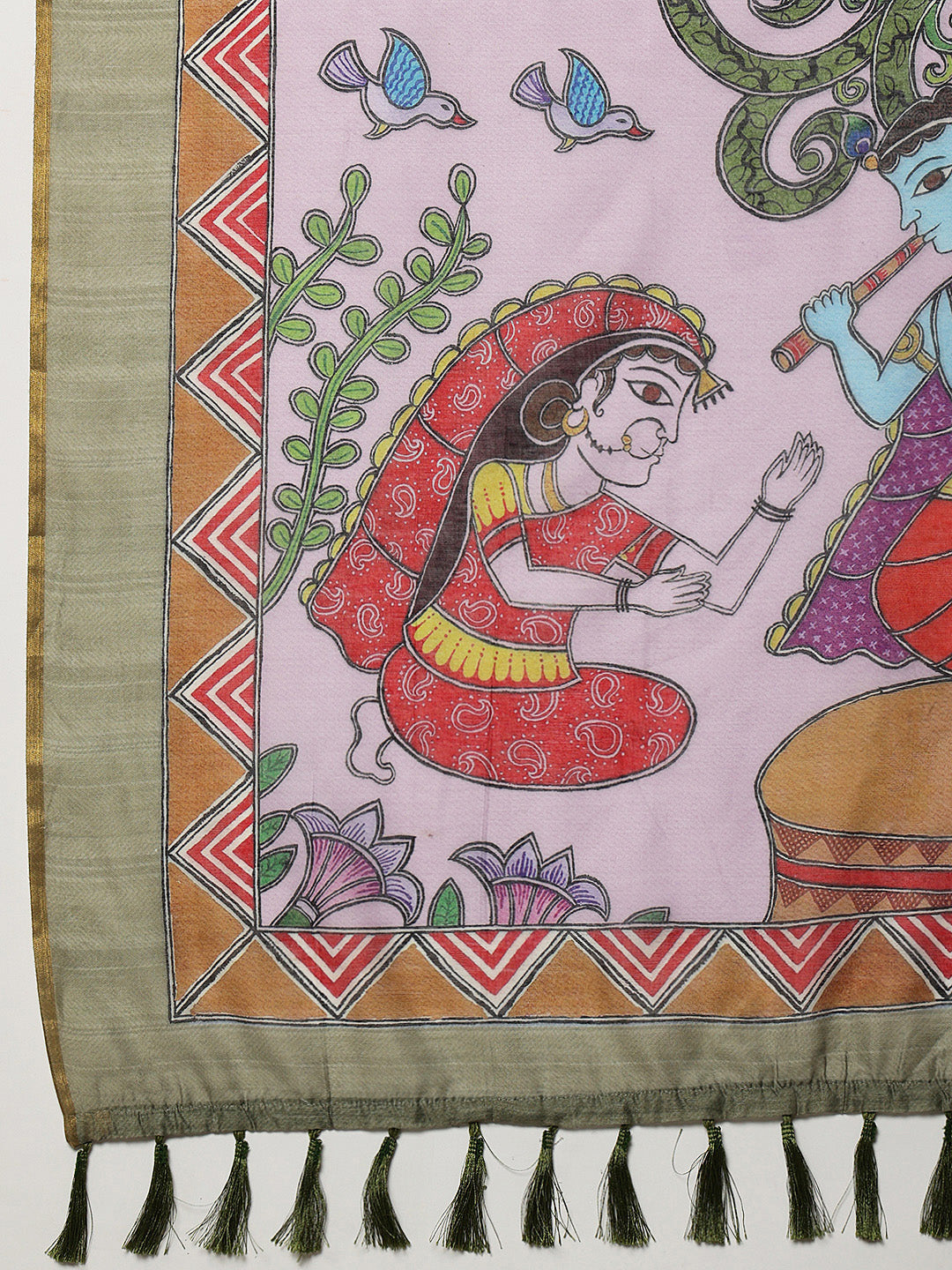 Madhubani Printed Ready To Wear Saree